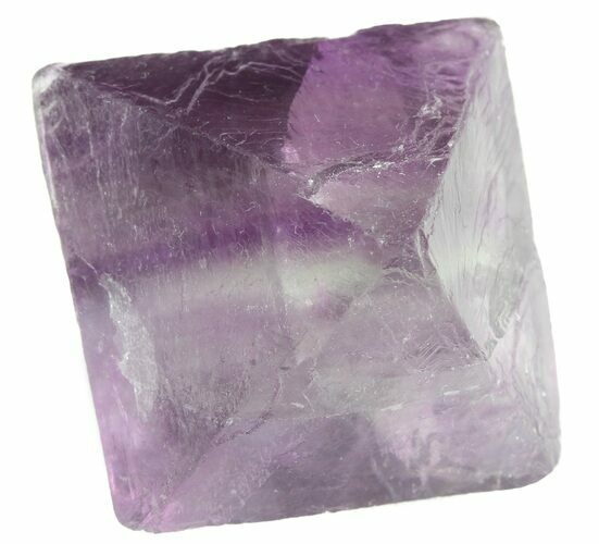 Fluorite Octahedron - Purple/Green Banded #48433